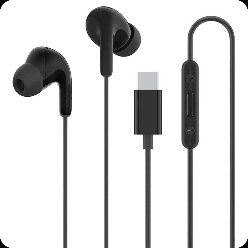 Xiaomi Type-C Earphones Noir - Écouteurs In-ear avec Connecteur USB type C