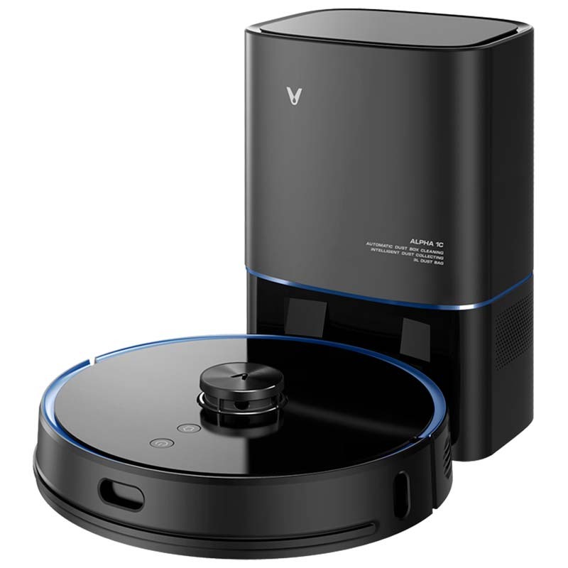 Viomi Robot Vacuum Cleaner S9 com Base Inteligente em cor preto - Item
