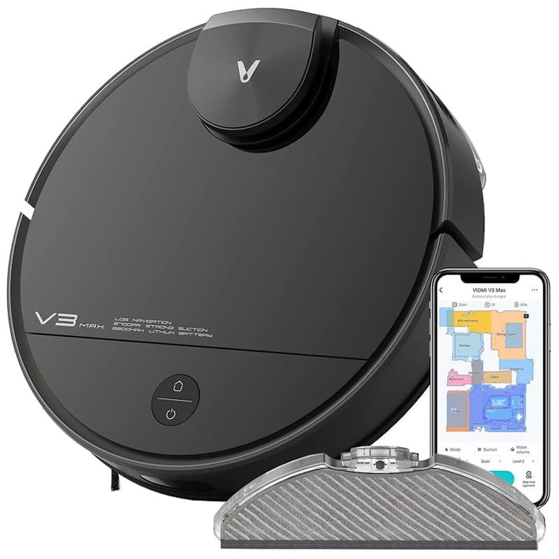 Viomi Vacuum V3 Max Preto - Aspirador Robot - Item