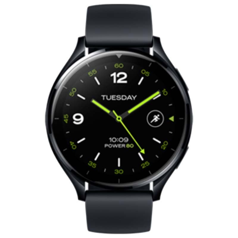 vista frontal do Relógio inteligente Xiaomi Watch 2 Preto
