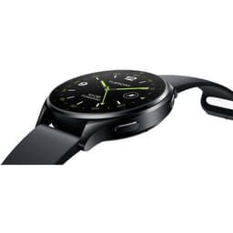 vista lateral do Relógio inteligente Xiaomi Watch 2 Preto