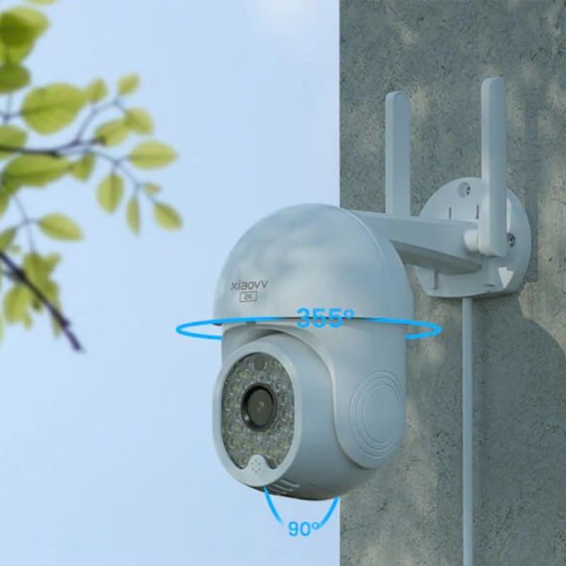 Xiaovv P12 3MP 2K WiFi PTZ Blanco - Cámara de seguridad - Ítem1