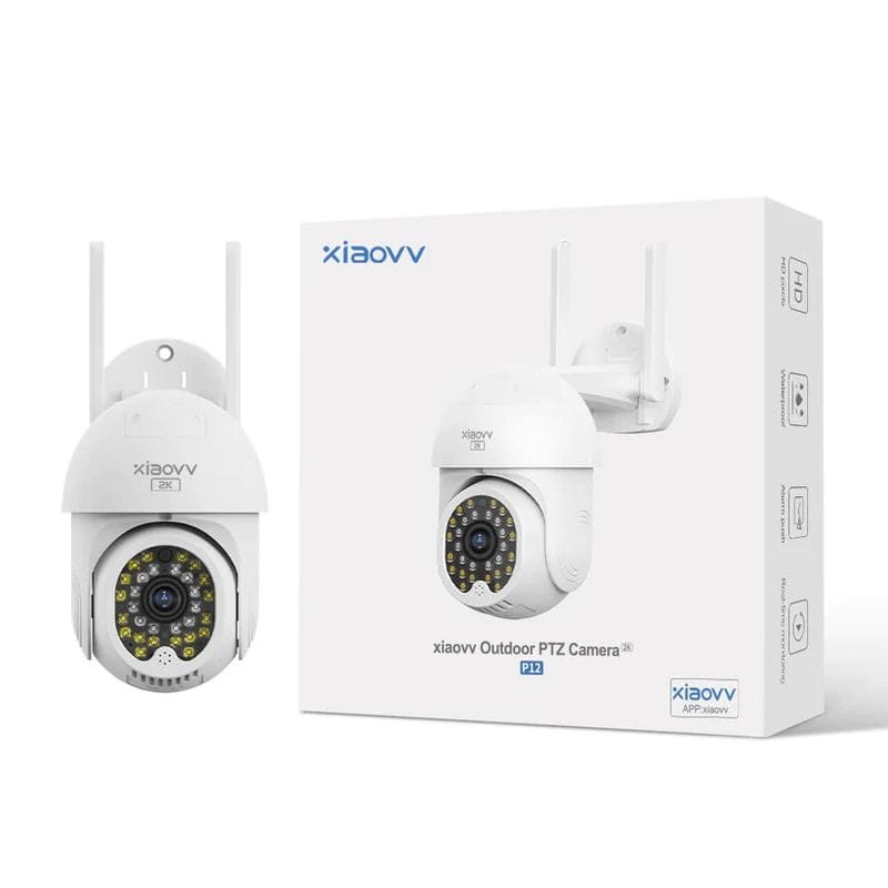 Xiaovv P12 3 MP Full HD WiFi Vision nocturne IP65 Blanc - Caméra de sécurité extérieure - Ítem7