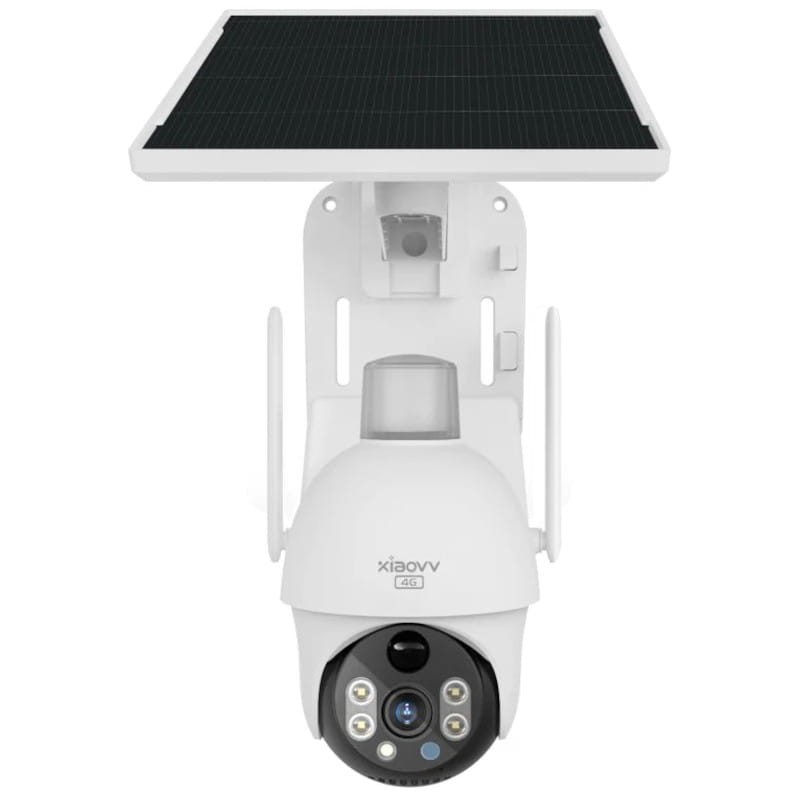 Xiaovv P15S 3 MP Full HD 4G/LTE Visão Nocturna Painel Solar Branco - Câmara Segurança para Exterior - Item