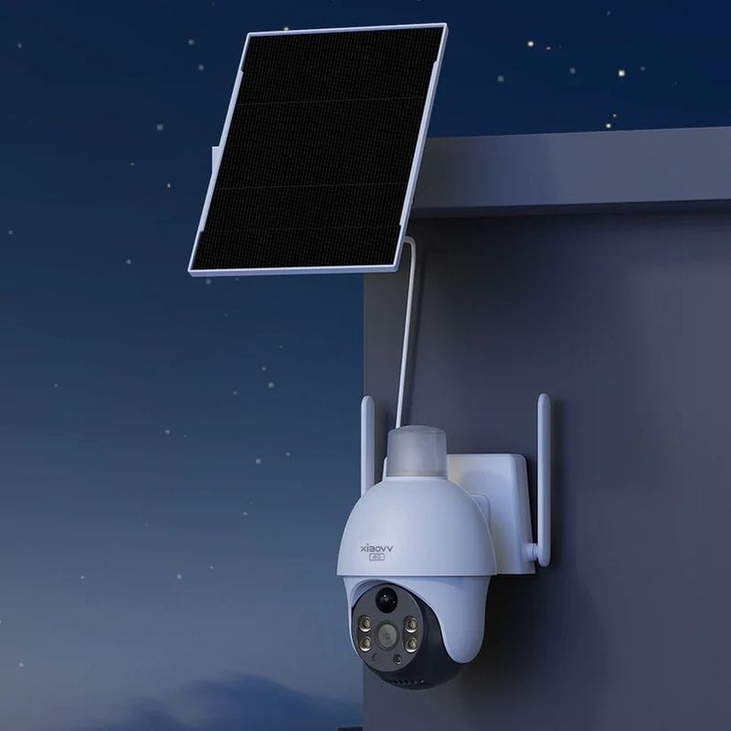 Xiaovv P15S 3 MP 2K 4G/LTE Visión Nocturna Panel Solar Blanco - Cámara de seguridad para exteriores - Ítem1