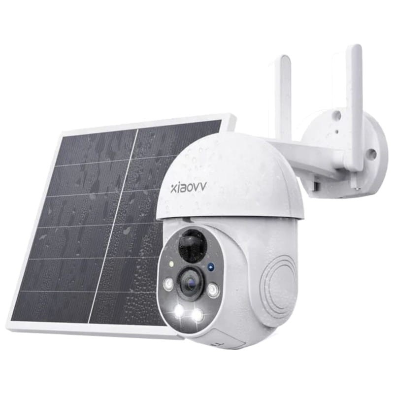 Xiaovv P6 FullHD Panneau solaire 4G/LTE Blanc - Caméra de sécurité - Ítem