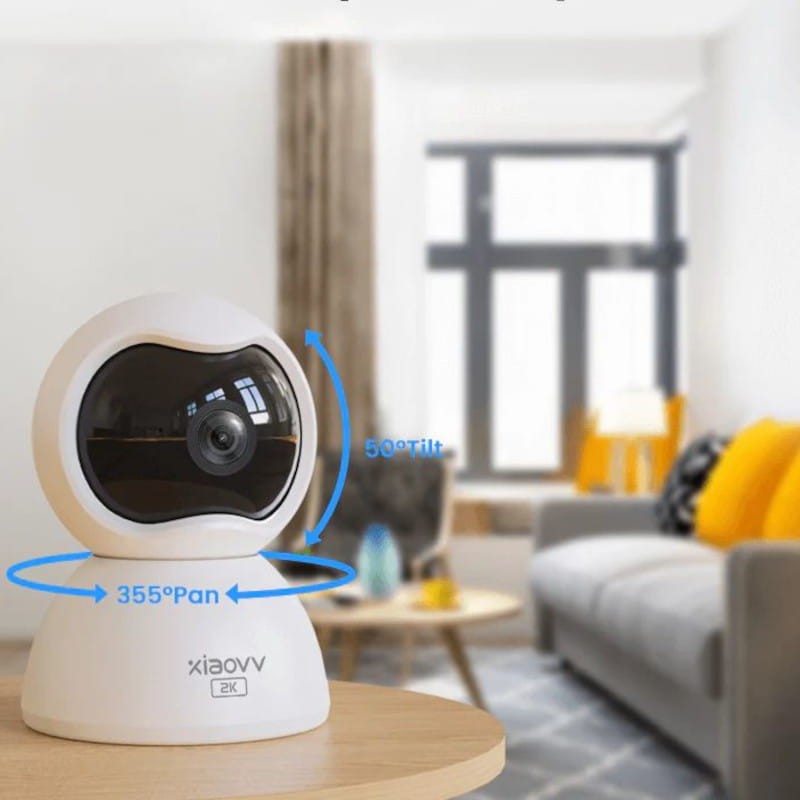 Xiaovv Q2 3MP 2K 4G/LTE Night Vision Blanc - Caméra de sécurité intérieure - Ítem1