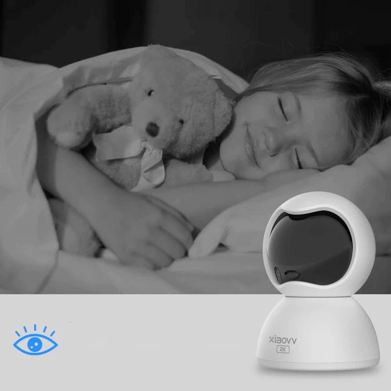 Xiaovv Q2 3MP 2K 4G/LTE Night Vision Blanc - Caméra de sécurité intérieure - Ítem2