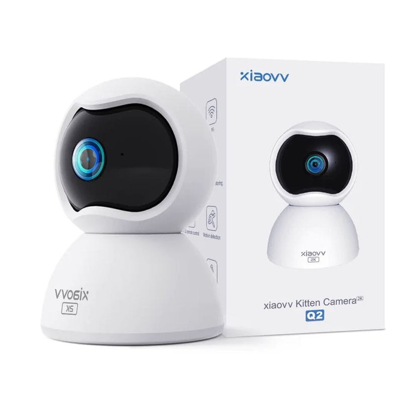 Xiaovv Q2 3 MP 2K WiFi Night Vision Branco - Câmera de segurança para interiores - Item4