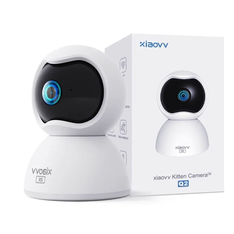 Xiaovv Q2 3MP 2K 4G/LTE Night Vision Blanc - Caméra de sécurité intérieure - Ítem4