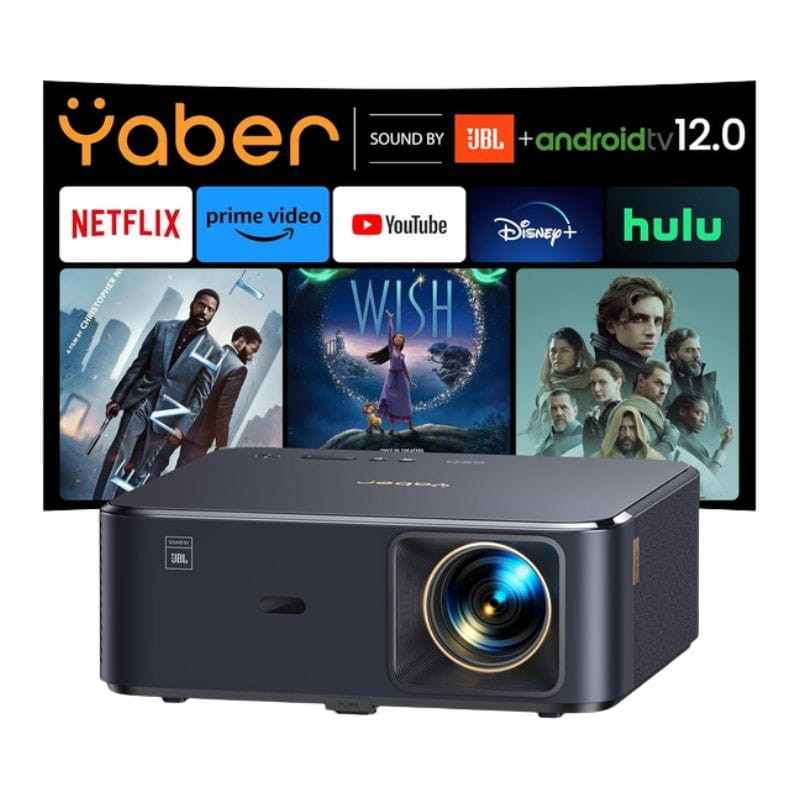 Yaber K2s 2GB/8GB 1080p WiFi6 Preto - Projetor - Item6