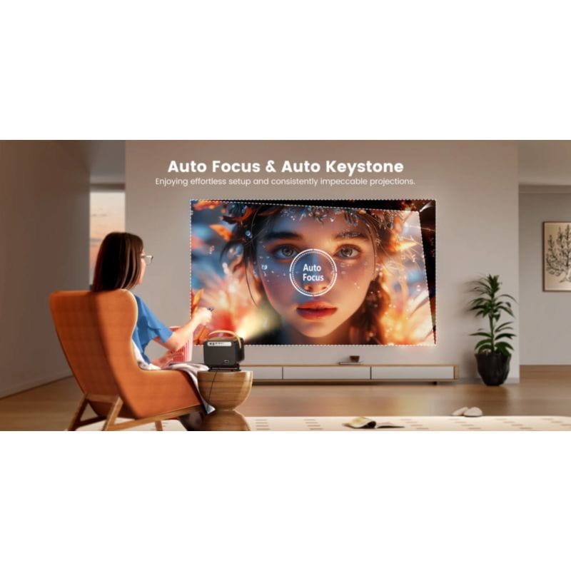 Yaber U12 Projecteur portable LCD FullHD - avec Smart TV - Auto Focus - Noir - Ítem8