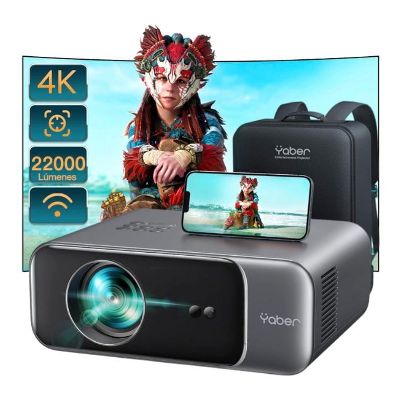 Projecteur Yaber V9 Pro LCD FullHD 2,4GB/5GB - avec Wifi et Bluetooth pour mobile - Noir - Ítem2