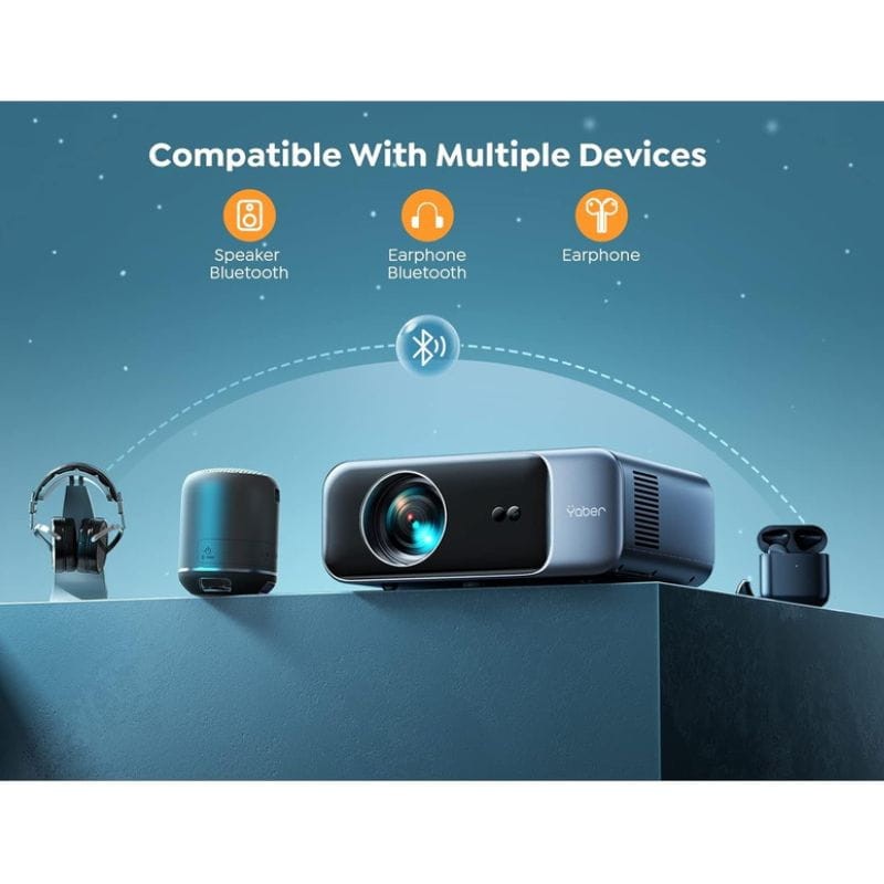 Projecteur Yaber V9 Pro LCD FullHD 2,4GB/5GB - avec Wifi et Bluetooth pour mobile - Noir - Ítem5