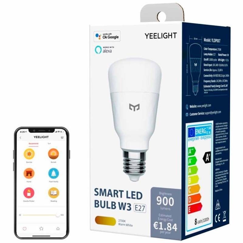 Bombilla inteligente Yeelight W3 con luz blanca - Ítem4