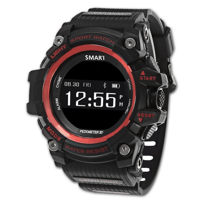 Zeblaze Muscle HR; color rojo, bluetooth 4.0, frecuencia cardíaca, IP67, diseño convencional (botones laterales), diseño robusto y sólido, resistente a deportes extremos