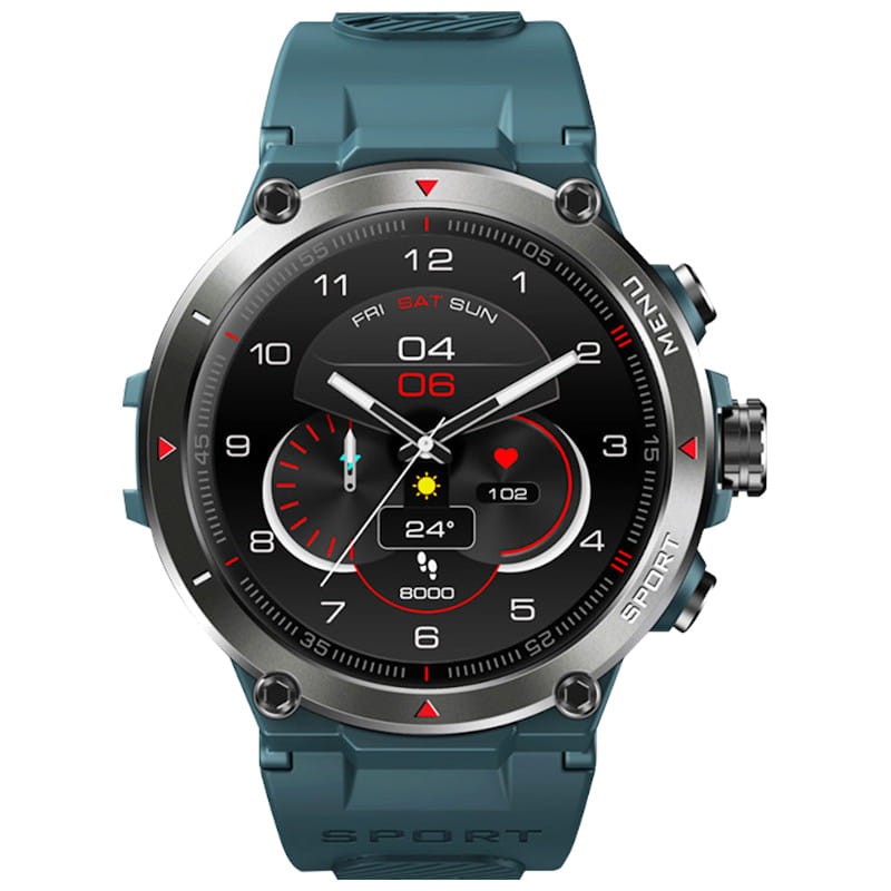 Zeblaze Stratos 2 GPS Azul Aço Smartwatch - Item