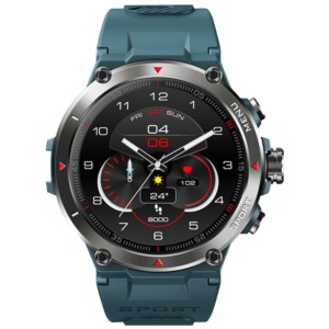 Zeblaze Stratos 2 GPS Bleu Acier Montre Connectée