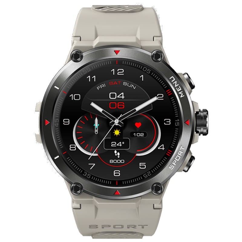 Zeblaze Stratos 2 GPS Cinza Deserto Smartwatch - Item