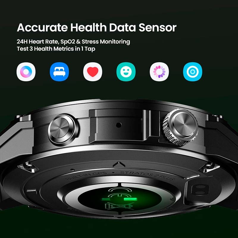 Zeblaze Stratos 2 Plus Preto - Smartwatch com GPS - Item3