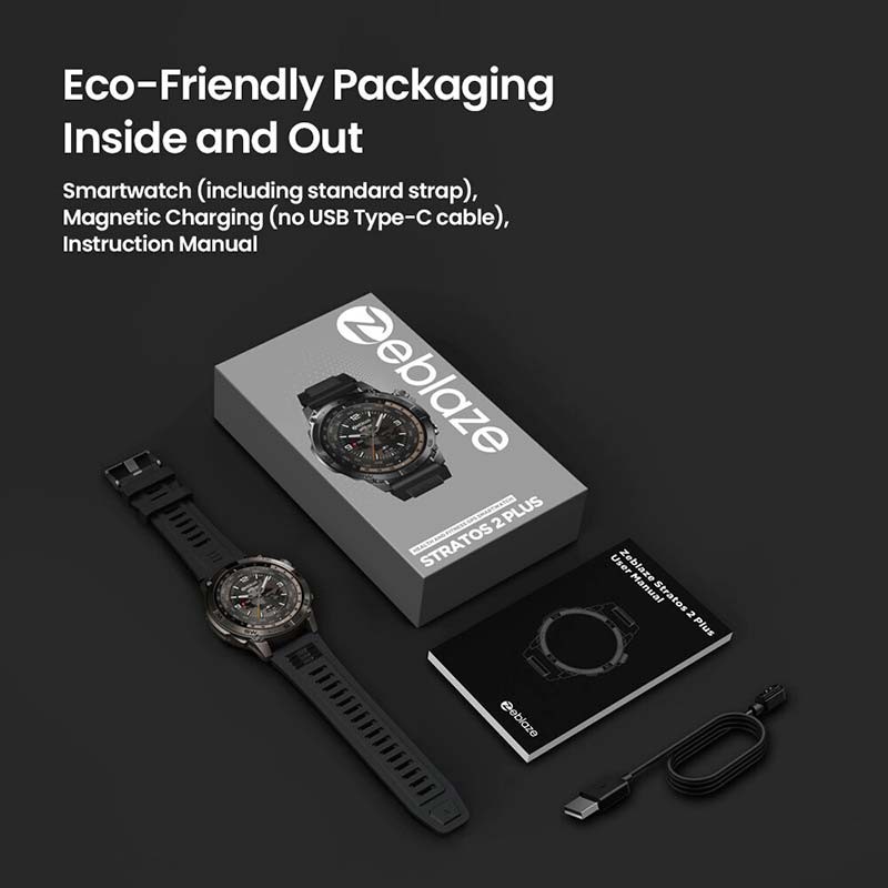 Zeblaze Stratos 2 Plus Preto - Smartwatch com GPS - Item5