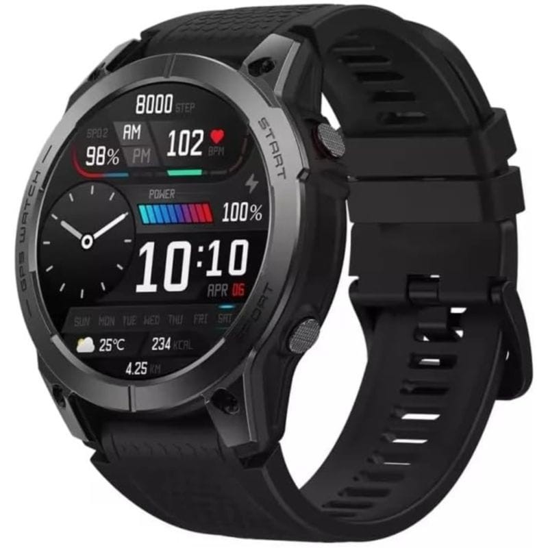 Zeblaze Stratos 3 Pro Negro - Reloj inteligente con pantalla AMOLED HD - Ítem1