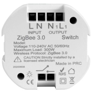 Zemismart Zigbee Curtain Switch ZW-EC-01 Branco - Switch de cortinas inteligentes