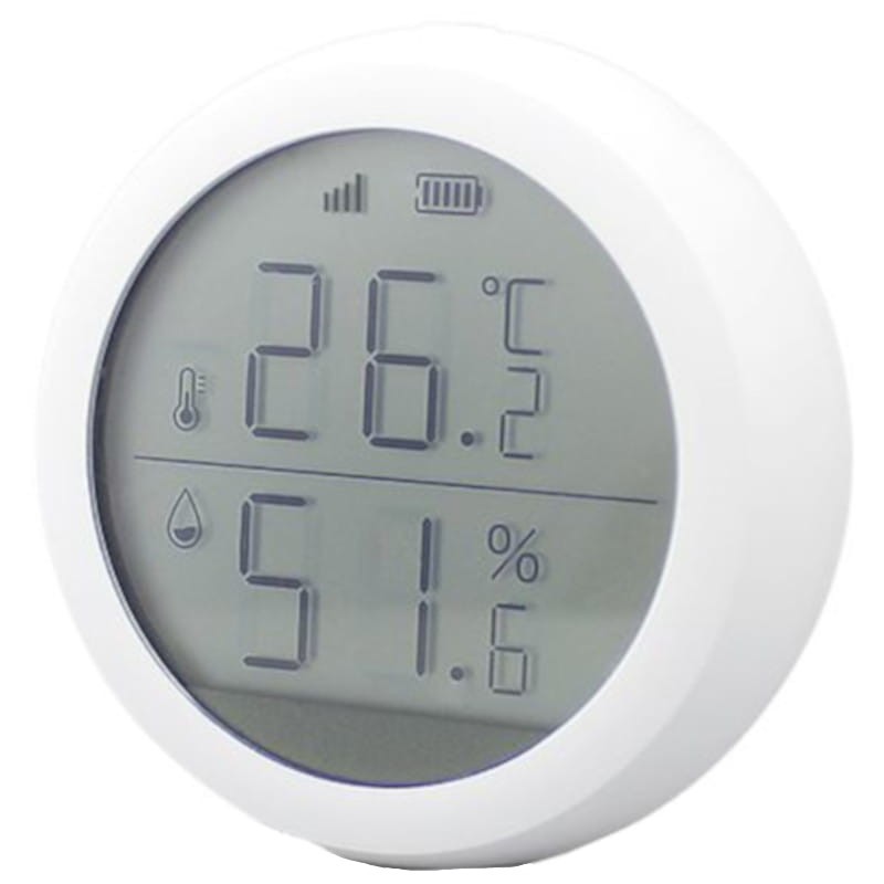 Zemismart Sensor de Temperatura y Humedad LCD Zigbee