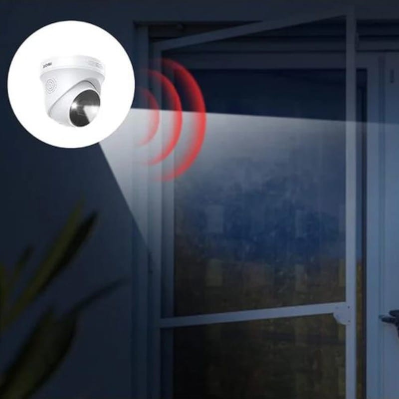 4 cámaras ZOSI C225 5MPx 4K Ultra HD Visión Nocturna IA Blanco + NVR 8 canales + Disco duro 2TB HDD - Cámara de seguridad IP - Ítem5