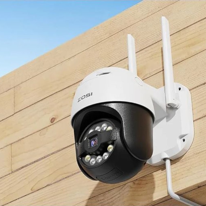 ZOSI C296 5MP 3K WiFi P/T PoE IP66 Blanc + Carte microSD 32 Go - Caméra de sécurité IP - Ítem2