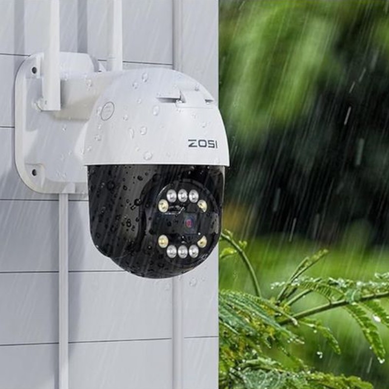 ZOSI C296 5MP 3K WiFi P/T PoE IP66 Blanc + Carte microSD 32 Go - Caméra de sécurité IP - Ítem4