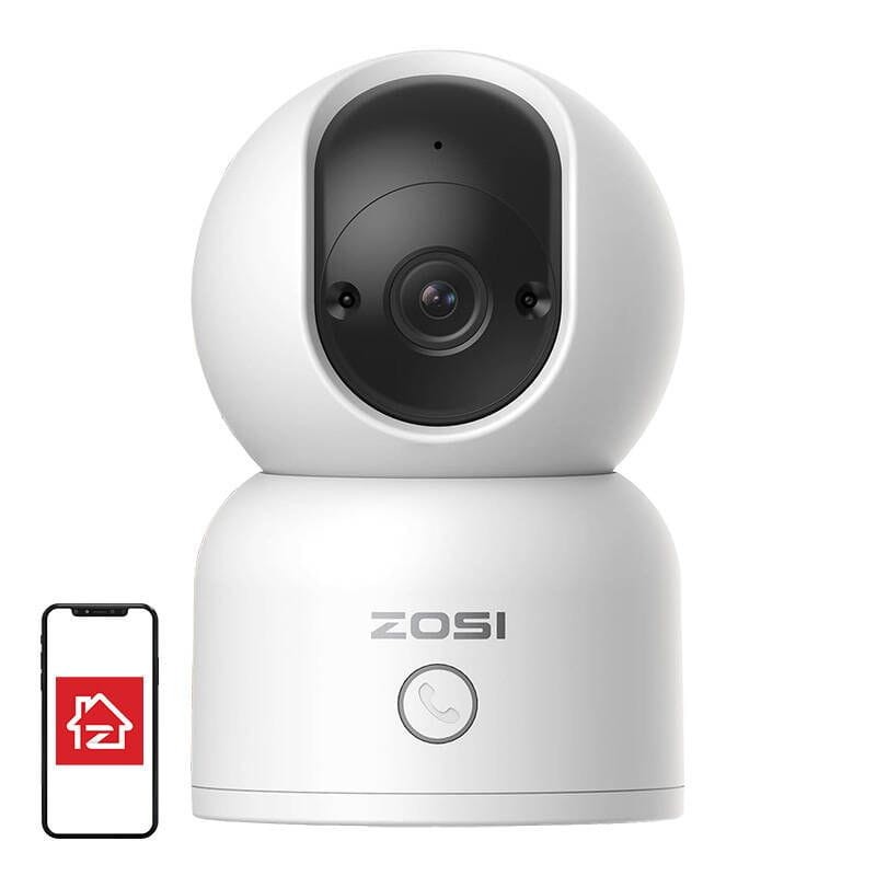 ZOSI C518 3MPx Visão Noturna AI P/T WiFi 5G Branco + Cartão microSD 32GB - Câmara de segurança IP - Item1