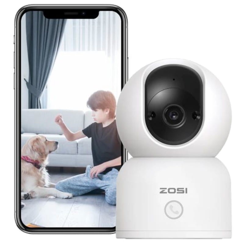 ZOSI C518 3MPx Visão Noturna AI P/T WiFi 5G Branco + Cartão microSD 32GB - Câmara de segurança IP - Item2