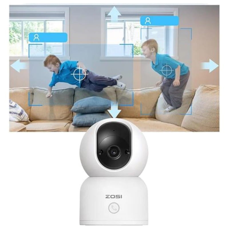 ZOSI C518 3MPx Visão Noturna AI P/T WiFi 5G Branco + Cartão microSD 32GB - Câmara de segurança IP - Item5