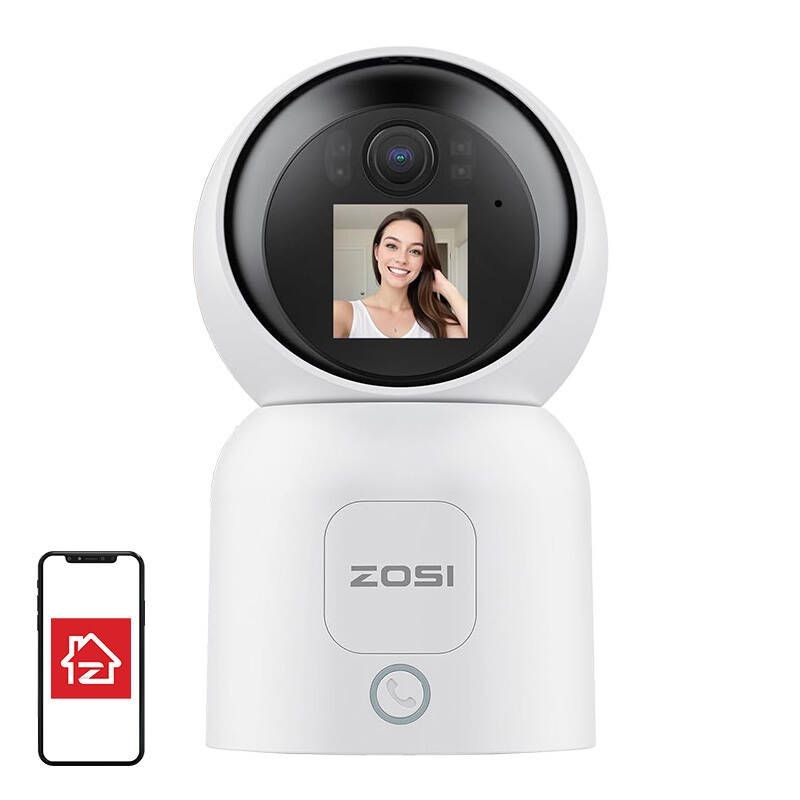 ZOSI C519M 4 MPx 2.5K P/T WiFi Double Détection de Mouvement Écran Blanc - Caméra de sécurité IP - Ítem1