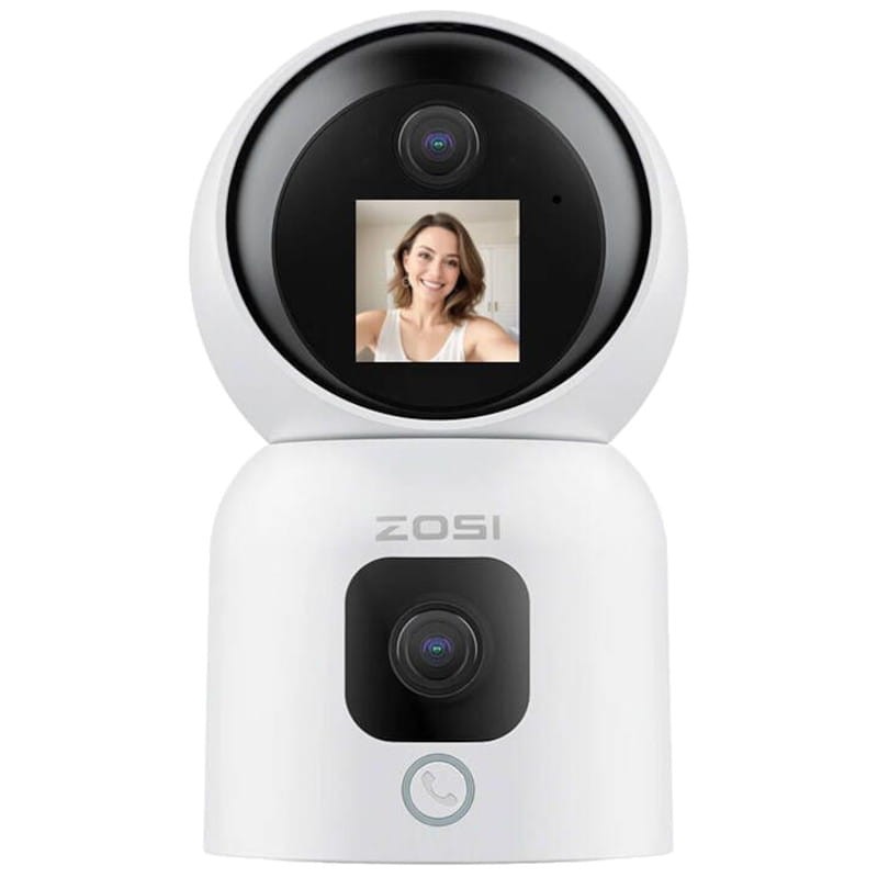 ZOSI C528M 6MPx 2K Dual P/T WiFi 5G Détection audio bidirectionnelle Blanc - Caméra de sécurité IP - Ítem