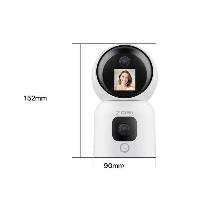 ZOSI C528M 6MPx 2K Dual P/T WiFi 5G Détection audio bidirectionnelle Blanc - Caméra de sécurité IP - Ítem6